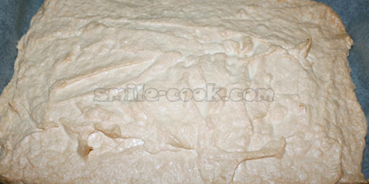 меренга після випічки