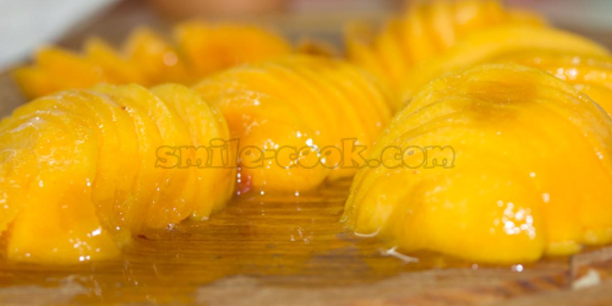 персики для пирога